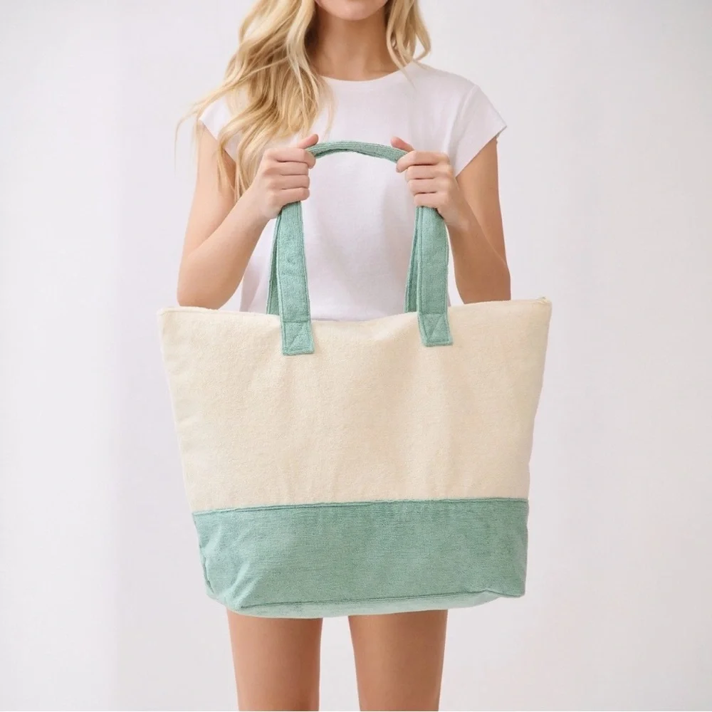 Beach Bum Terry Tote Bag - Picture 7 of 8